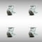 Service Caster 4 Inch SS Thermoplastic Rubber Swivel Caster Set with Roller Bearings and Brakes SCC-SS30S420-TPRRF-TLB-4 - alternate 1